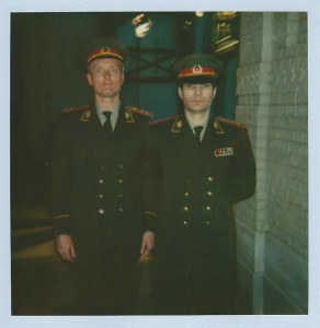 Steve ODonnell and Joe Toplyn as Soviet generals at "Late Night with David Letterman"