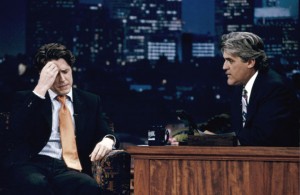 Hugh Grant with Jay Leno