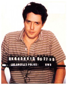 Hugh Grant's mug shot