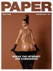 Kim Kardashian on cover of Paper