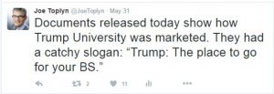 Joke about Trump University